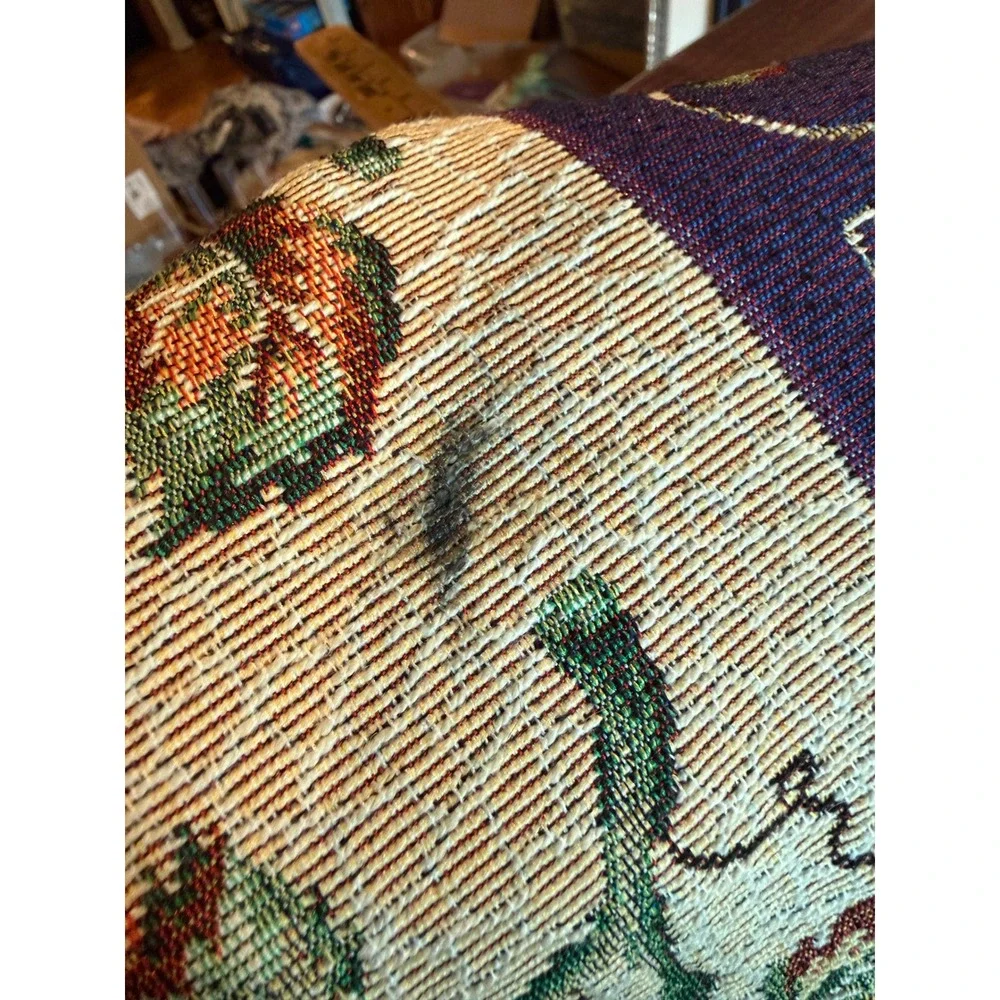 Vintage Grape Vineyard Tapestry Table Runner Tuscan French Country Decor